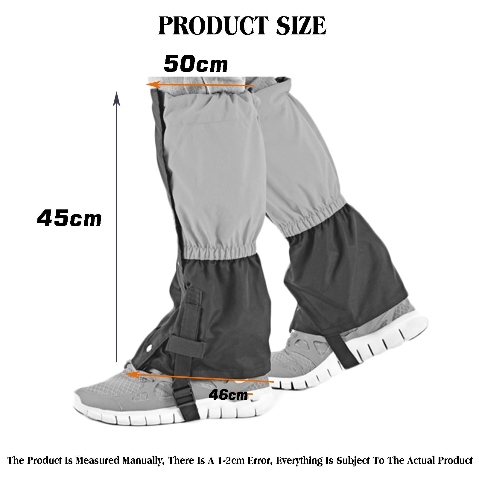 Polainas Gruesas For Piernas, Ligeras Y Ajustables For Botas De Nieve, For Caminar Y Escalar Al Aire Libre.(Blue)