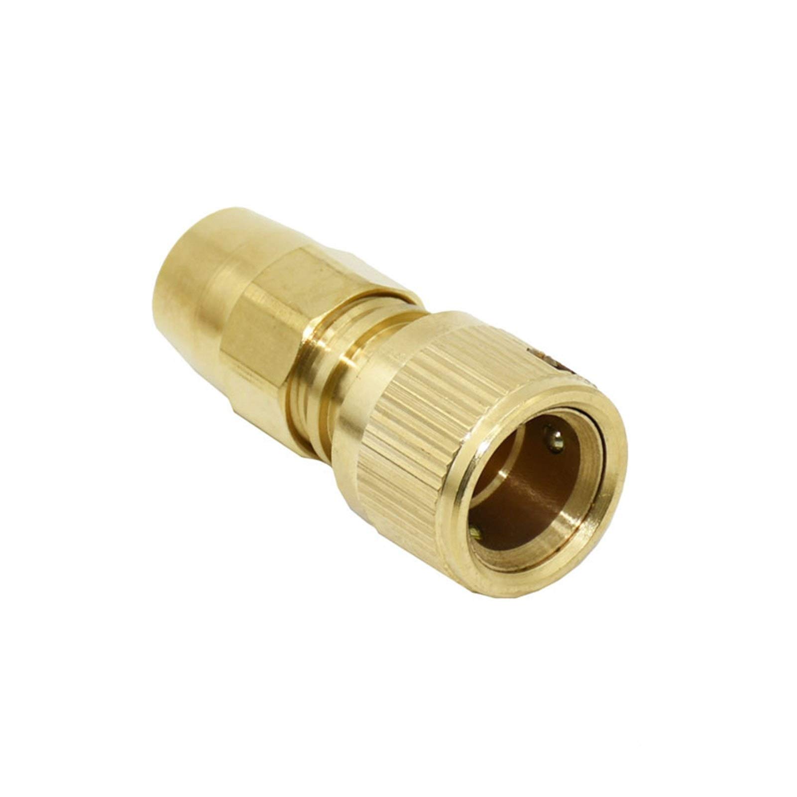 Adaptador de Manguera Doméstica, Conector Rápido de Manguera de Latón, Conector Dea Deua de 3/8 ", Adaptador Dere para Aspersor de Manguera de Riego de Jardín 8/a