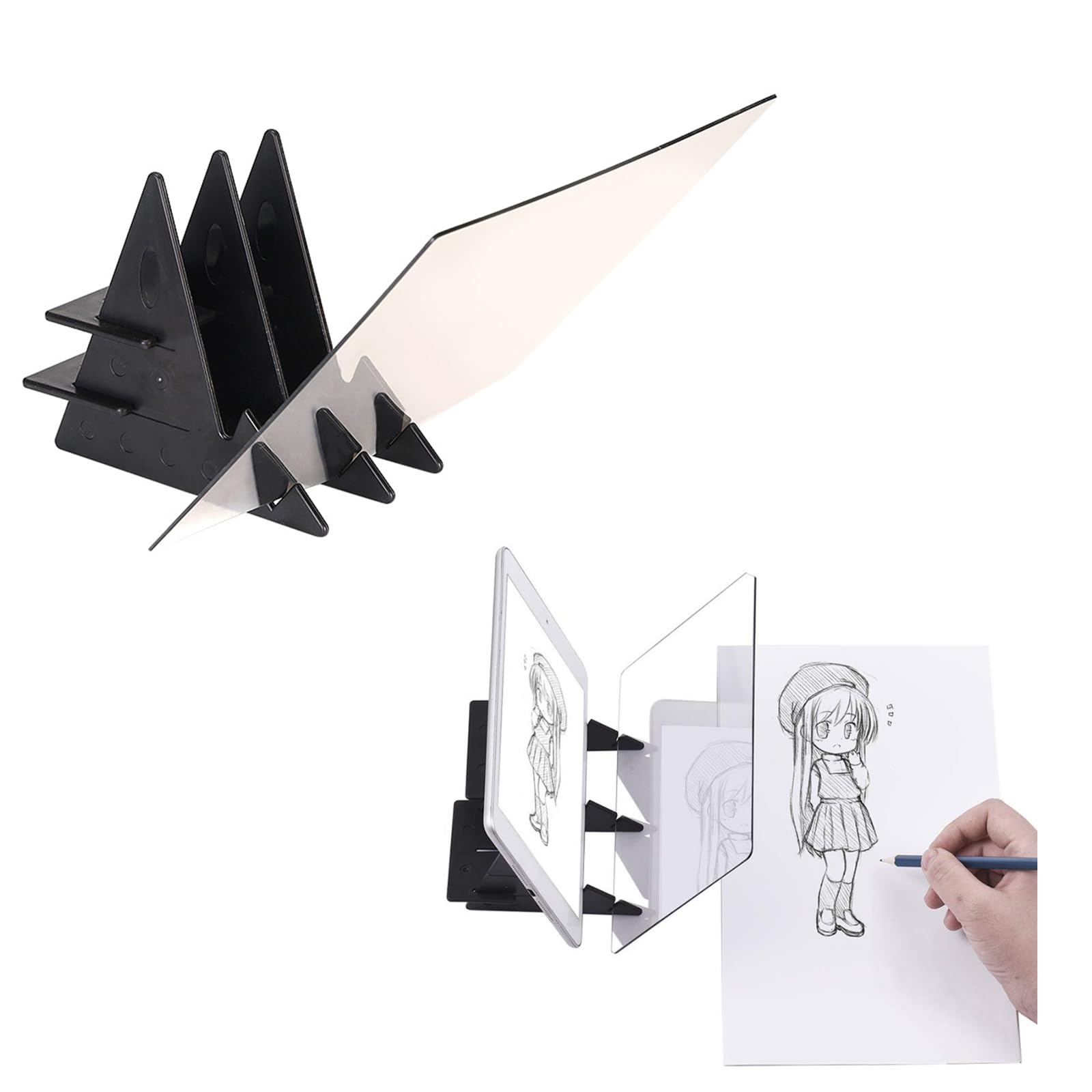 1 Set Tavolo Da Disegno Ottico, Specchio Per Disegnare, Tavolo da Disegno per Immagini Ottiche, Tavolo da disegno Copia, Tavola Da Pittura Ottica Per Bambini Principianti Artisti