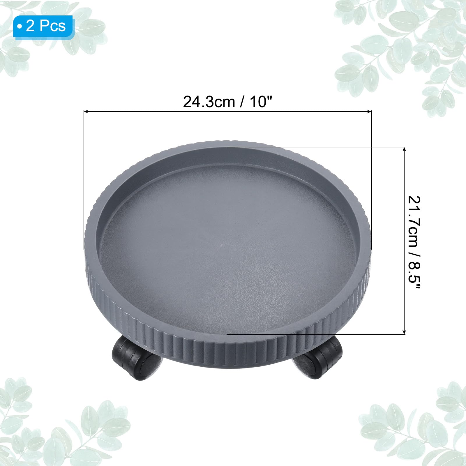 PATIKIL Plant Stand with Wheels - Image 2