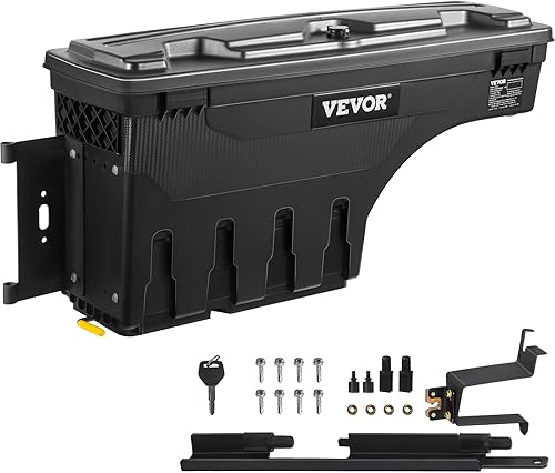 VEVOR Caja de almacenamiento para caja de camión, funda oscilante para Chevrolet Silverado 1500 GMC Sierra 1500 2019-2020, lado del conductor, caja