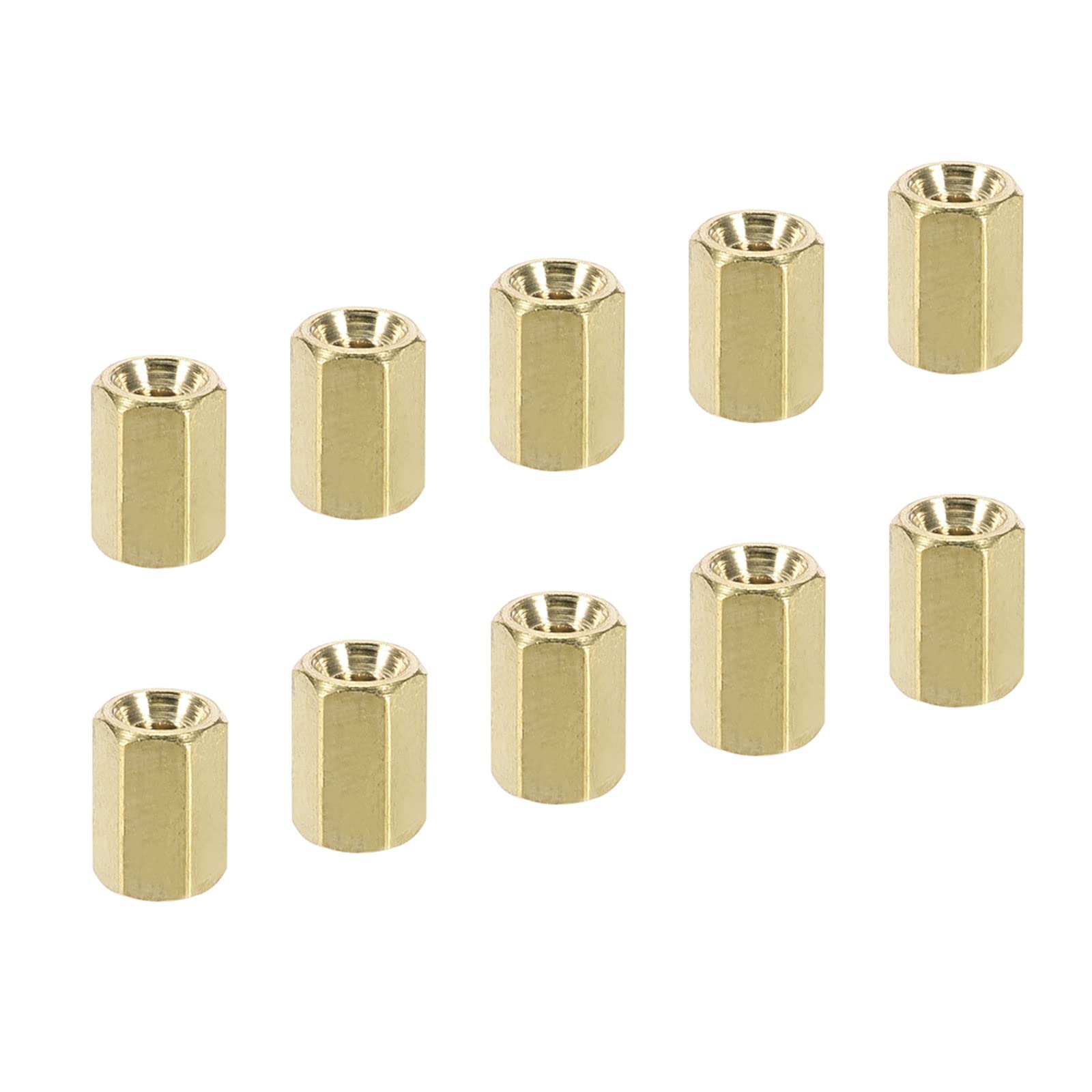 YOKIVE 50 Pcs M2.5 Spacers, Brass Hex PCB Standoffs Nuts, Keep Height Consistent, Great for Motherboard Circuit Board