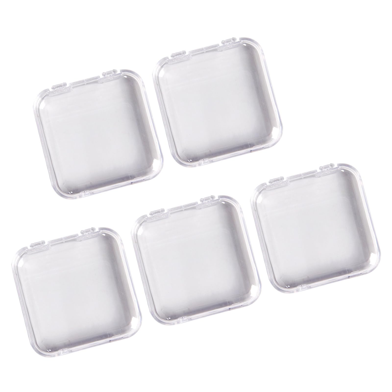 Msioytog Stackable Nails Polishing Organizers with See Through Lid and Dividers for Easy Nails Product Management Dustproof Case
