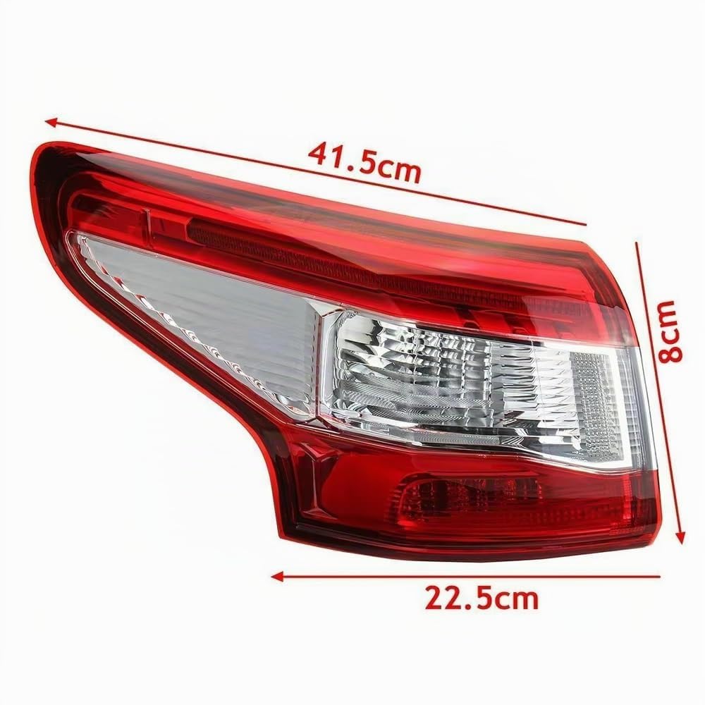 Pilotos Traseros Remolque Para Nissan Para Qashqai MK2 J11 2014 2015 2016 Luz Trasera Coche Lámpara Freno Con Lámpara Trasera Izquierda/derecha Luces Traseras(Outside-right)