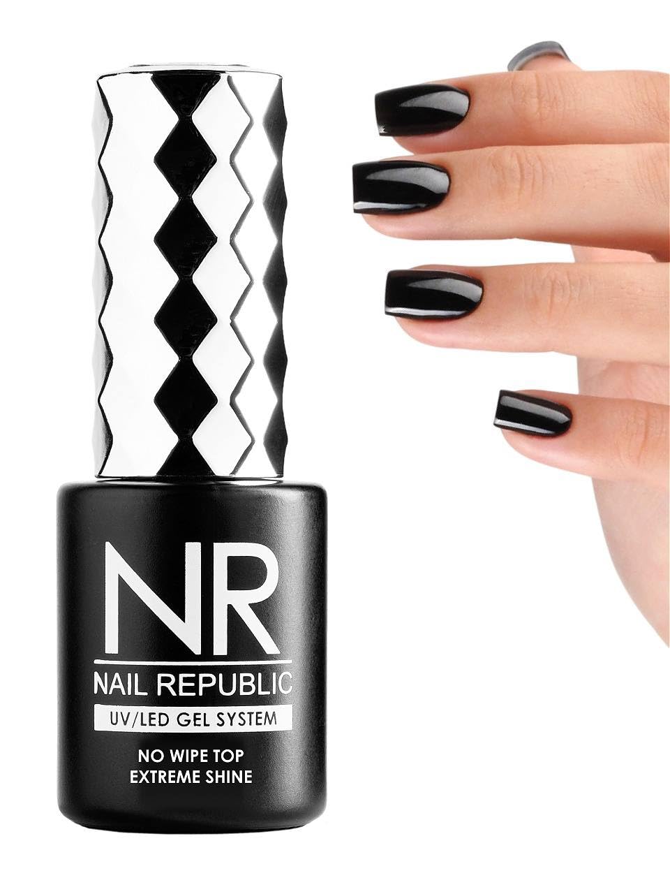 NR Base Nail Gel Strong | Flexible Rubber Base Coat | Long-Lasting, Chip-Resistant, Self-Leveling Formula | Ideal for Thin & Brittle Nails (10ml)