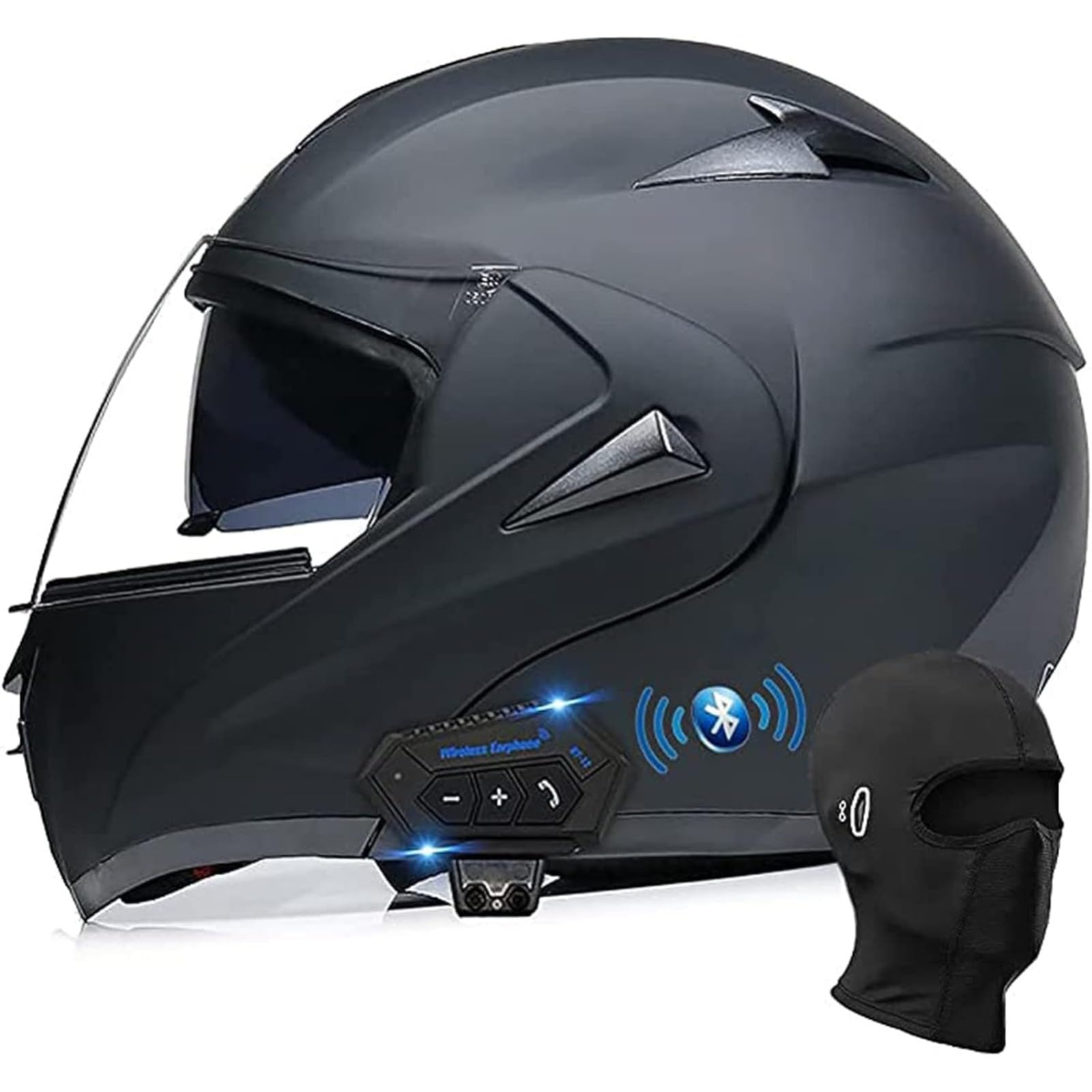 Amazon | バイクBluetoothヘルメット、スノーモービルヘルメットフル 