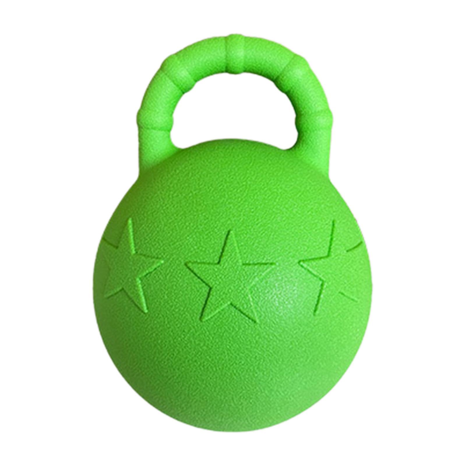 Pferde Spielball, Hundespielzeug, Haustierbedarf, 25 cm Elastischer Gummiball für Mittelgroße Und Große Hunde, mit Griff Zum Spielen