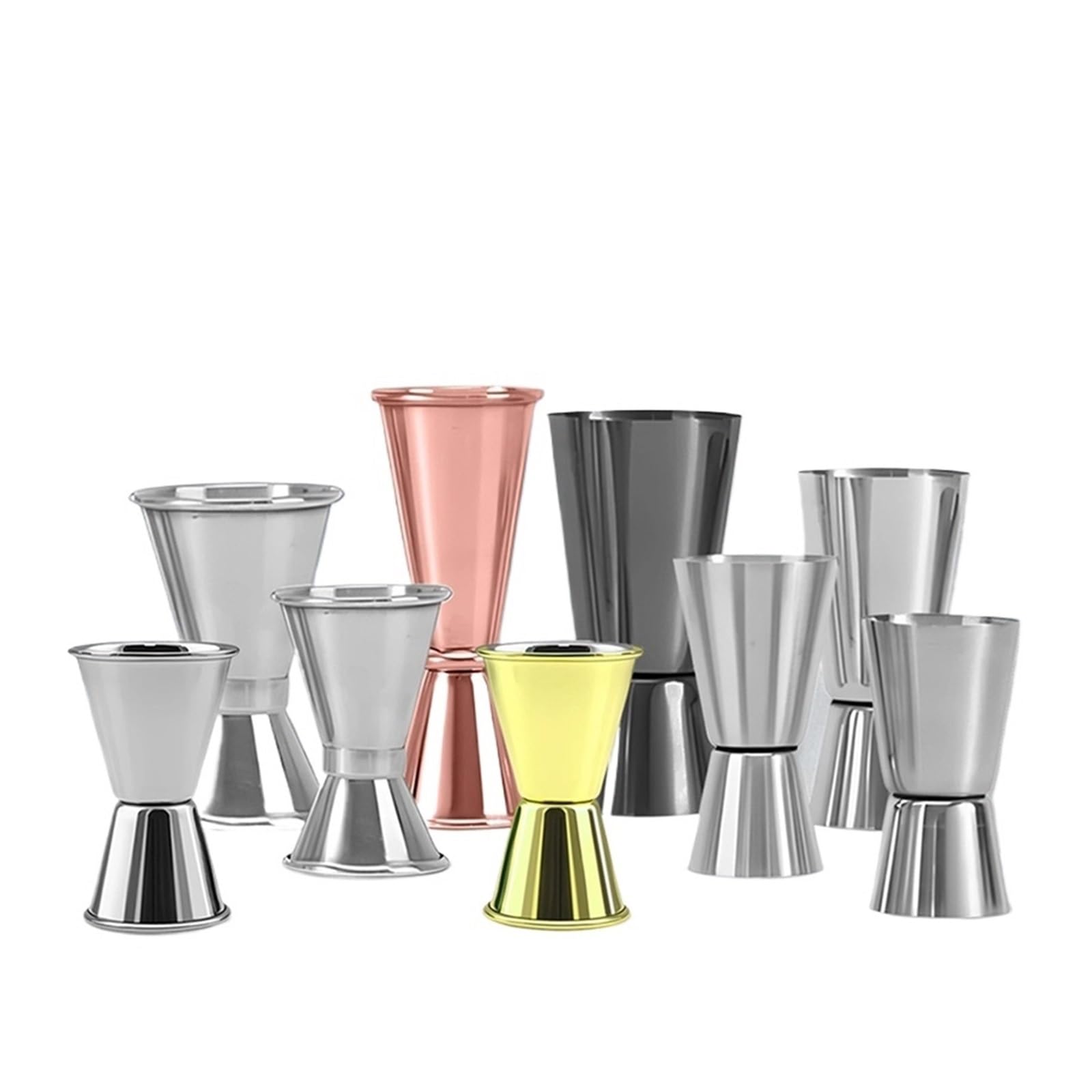 Tasse à mesurer for Cocktail, 1 pièce, 15/30ml ou 30/60ml, Double tête, tasse l'alcool, once, fournitures de cuisine(12)