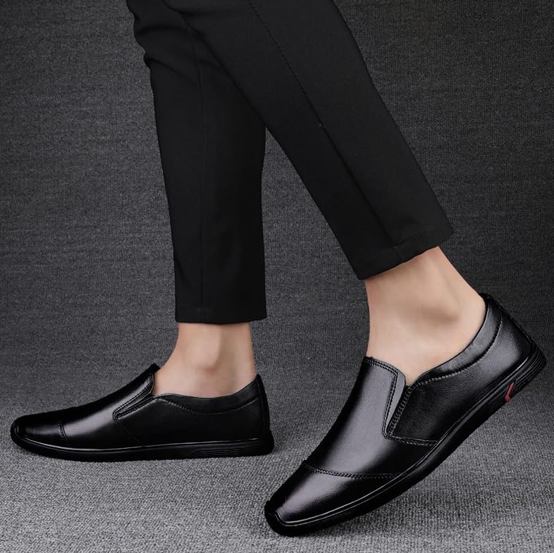 Men's Tuxedo Dress Shoes Slip On Formal Tuxedo Dress Leather Shoes Business Casual Driving Boat Shoes Casual Comfort Formal Work Wedding Oxfords Shoes(8)3