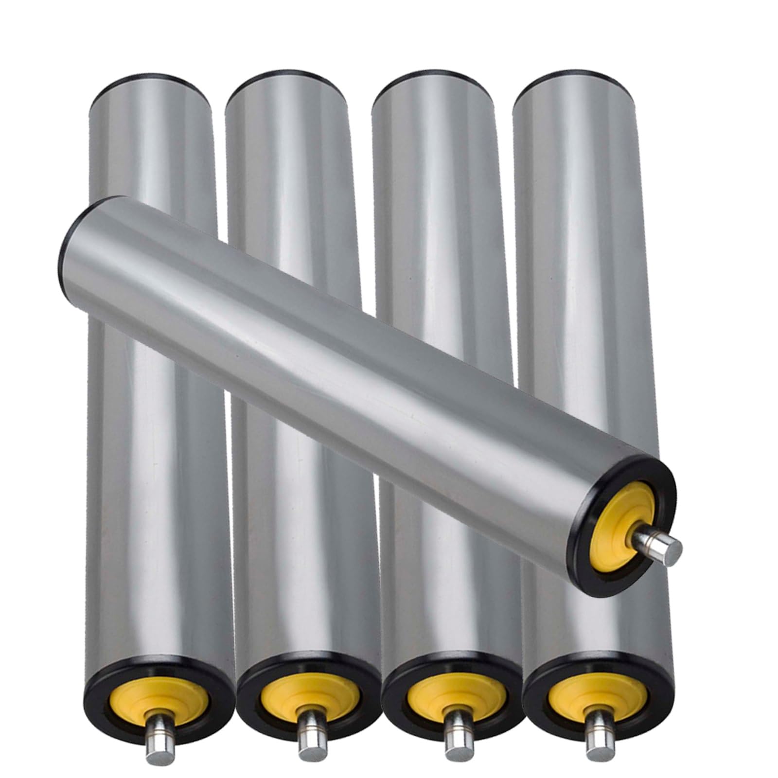 Set di rulli trasportatori in PVC, 5 pezzi, diametro 40 mm, lunghezza 1000 mm, ricambio per macchine per la lavorazione del legno