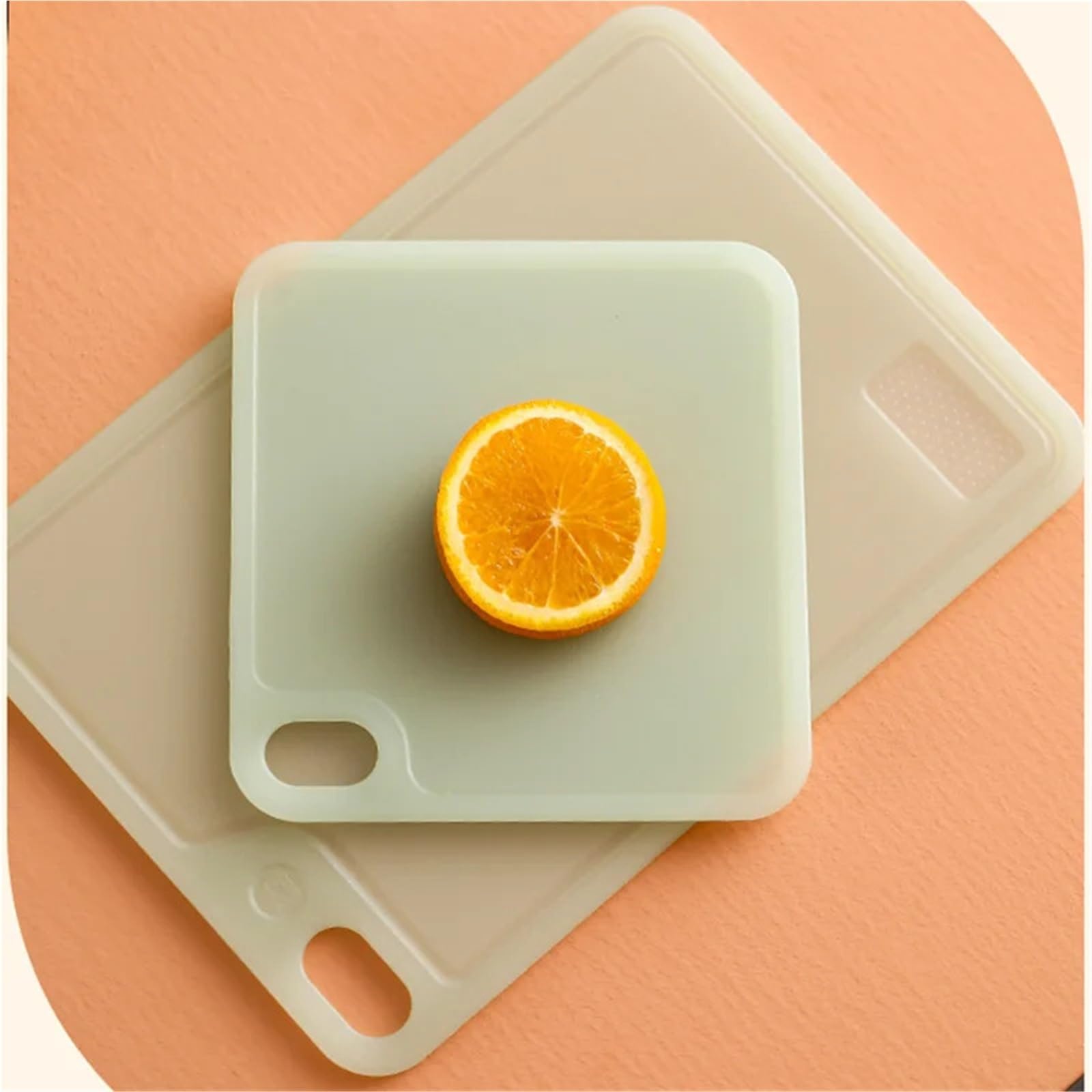 Tabla de cortar de plástico Tabla de cortar doble cara for cocina, hogar, auxiliar, alimentos, sección delgada(Large Chopping Board)