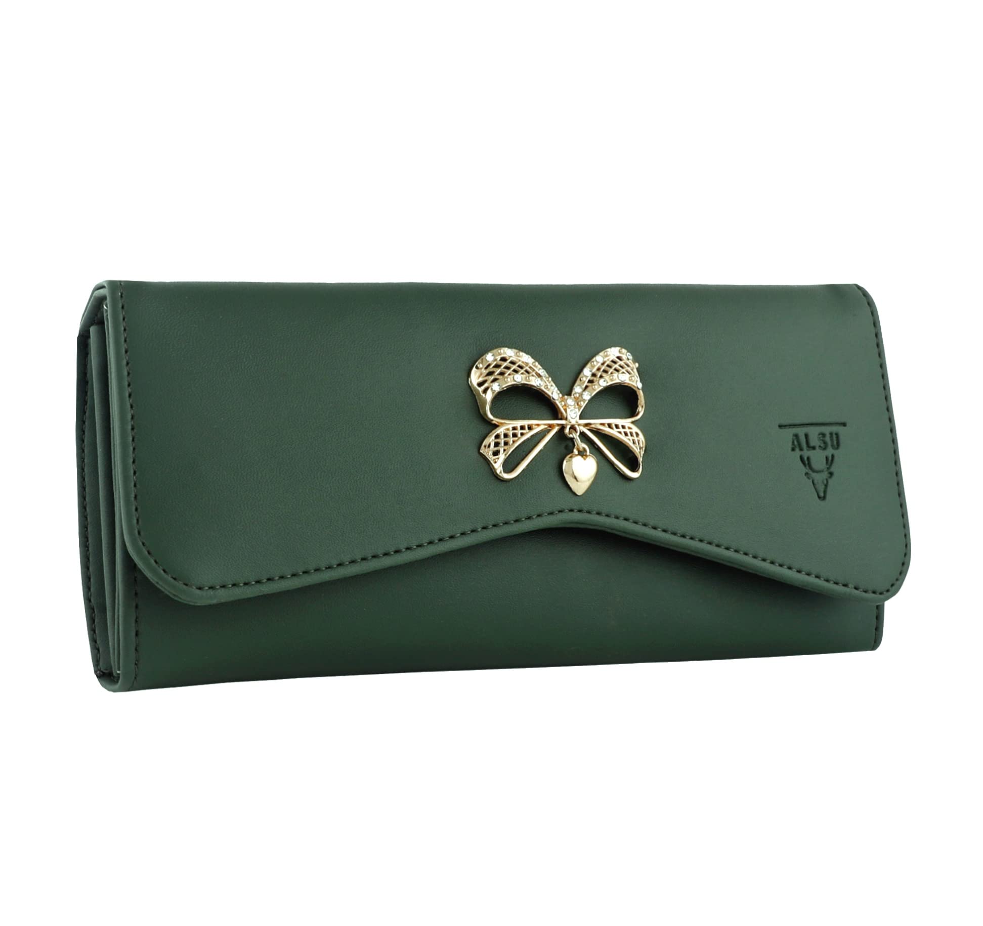 ALSU Womens Green Hand Clutch Wallet Purse (gdu-015grn) (B09TTGCW16) Amazon Price History, Amazon Price Tracker