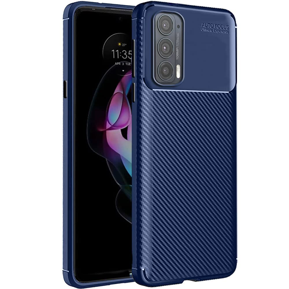 TheGiftKart Rugged Carbon Fibre Armor Back Cover Case for Motorola Moto Edge 20 | Shockproof & Protective | Stunning Minimalist Design Back Case Cover for Motorola Moto Edge 20 (Blue) (B09MKP5L3H) Amazon Price History, Amazon Price Tracker