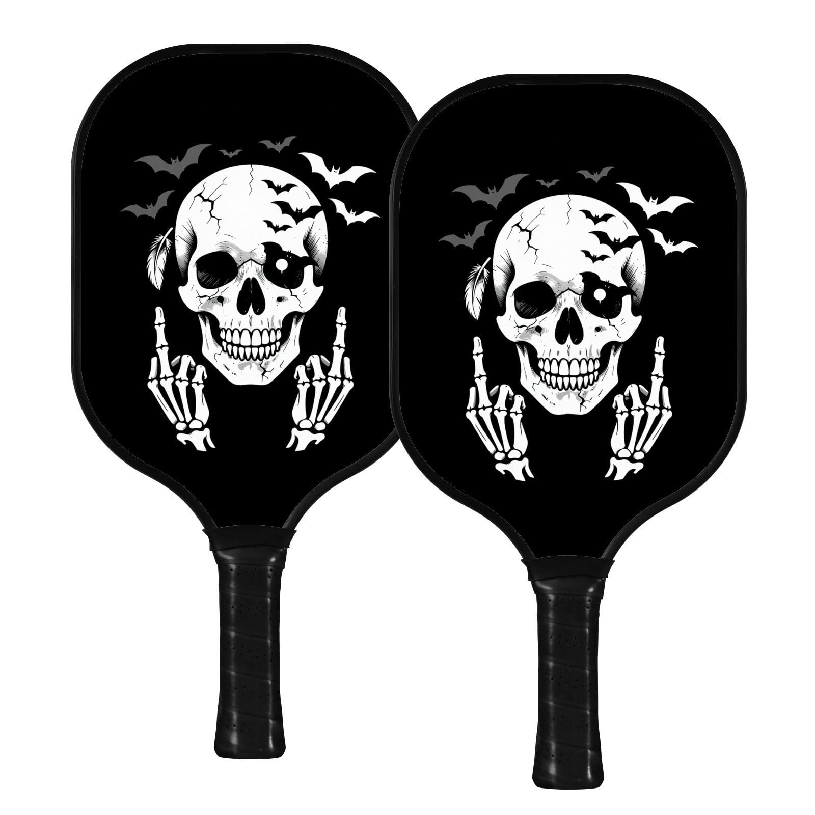 Racchetta da pickleball a forma di teschio pirata in grafite e carbonio