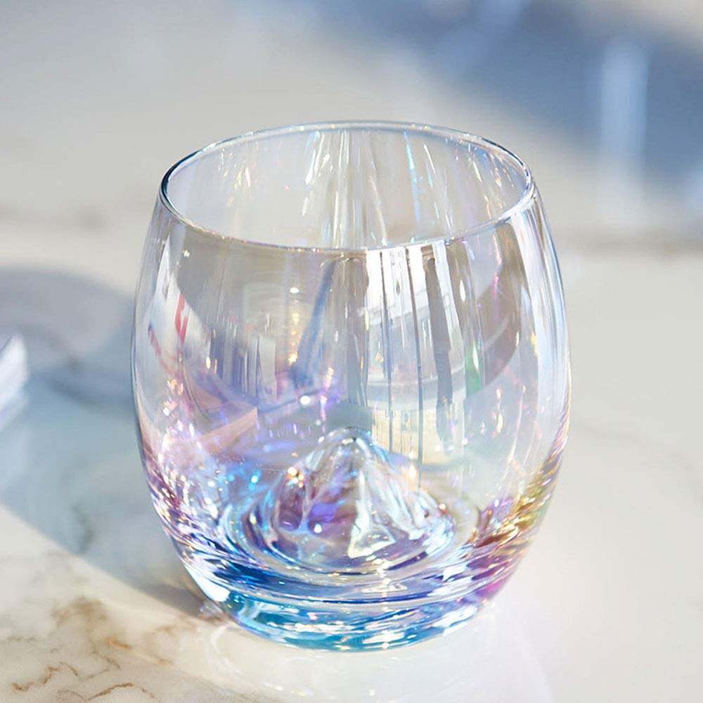 Drumstone Fiber Glass Drinking Cup (Set of 1) with Inductive Rainbow Magic Color Cup with LED Light Multi Purpose Use Mug/Cup