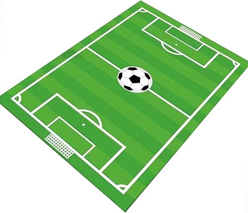 Alfombra de fútbol para niños, alfombra de campo de fútbol, alfombra de área de juegos para habitación de niños, alfombras de baloncesto