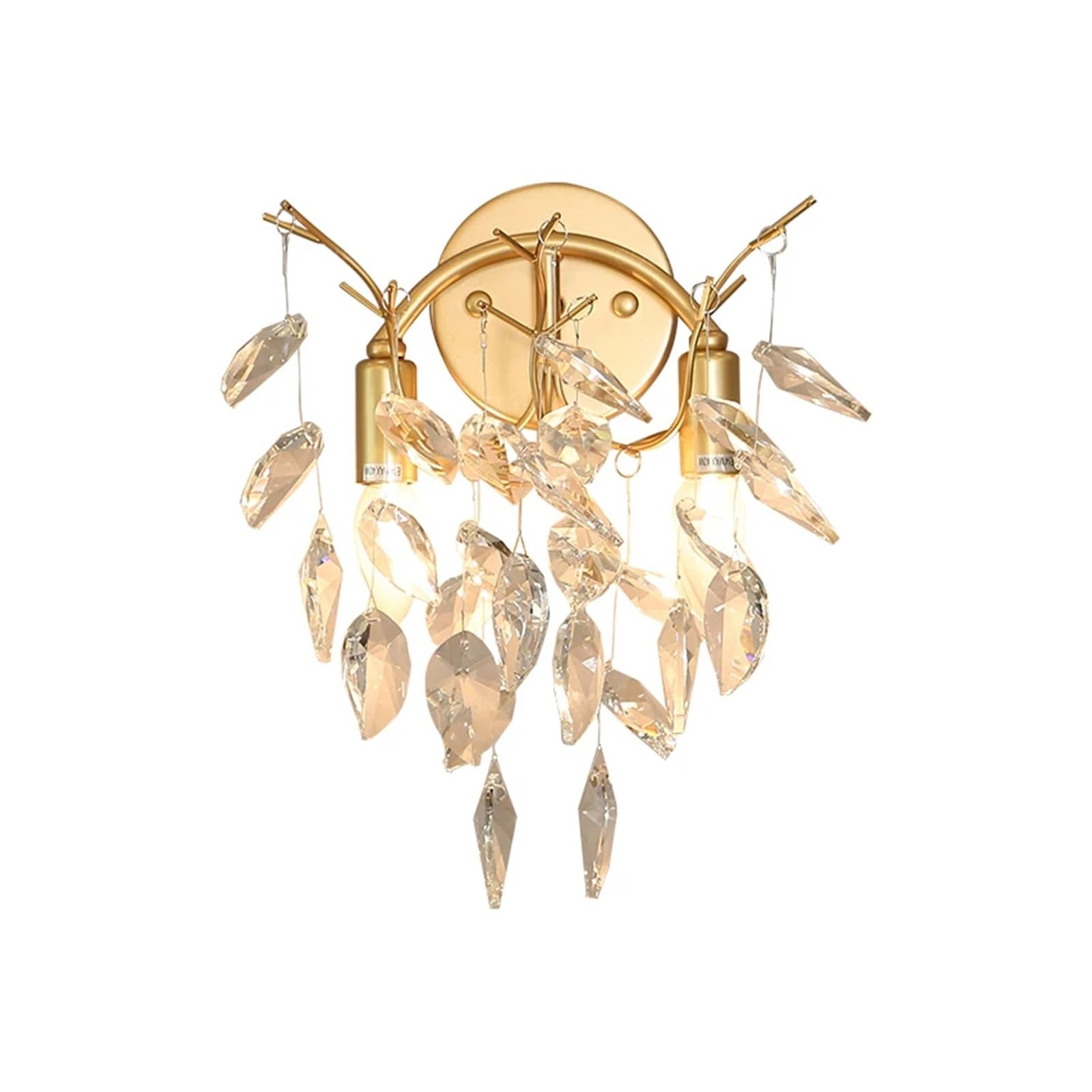 HYJAUSXB Gold Crystal Wall lamp - Staircase Corridor Living Room Bedside Lamps, Pendant Light