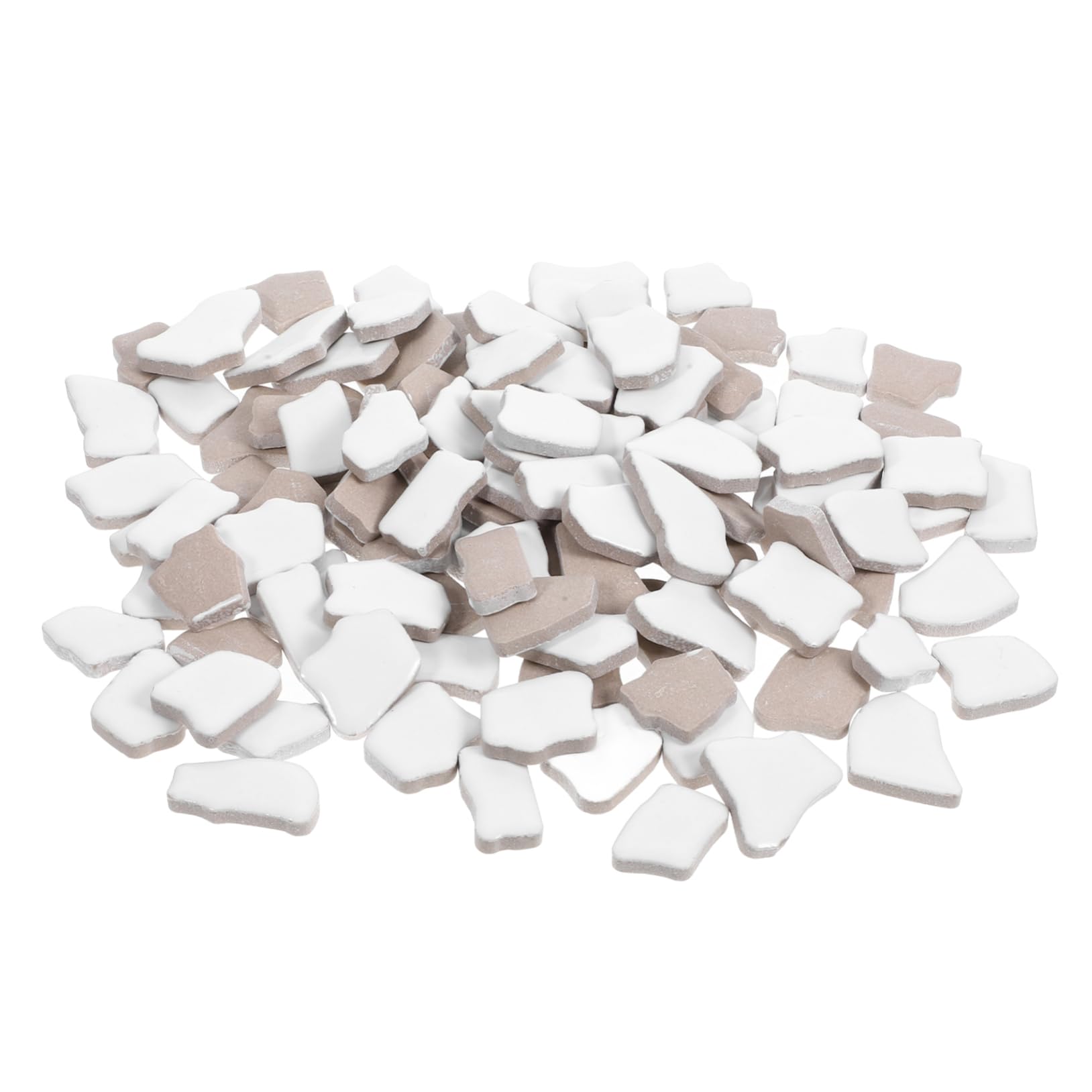 Teselas de Mosaico Cerámicas Irregulares de Color Claro 1000g