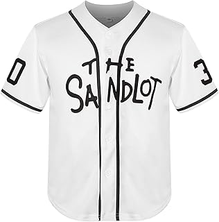 Youth Sandlot Jersey,Benny The Jet Rodriguez Alan Yeah-Yeah McClennan Michael Squints Christmas Summer Jersey for Girl Boys'