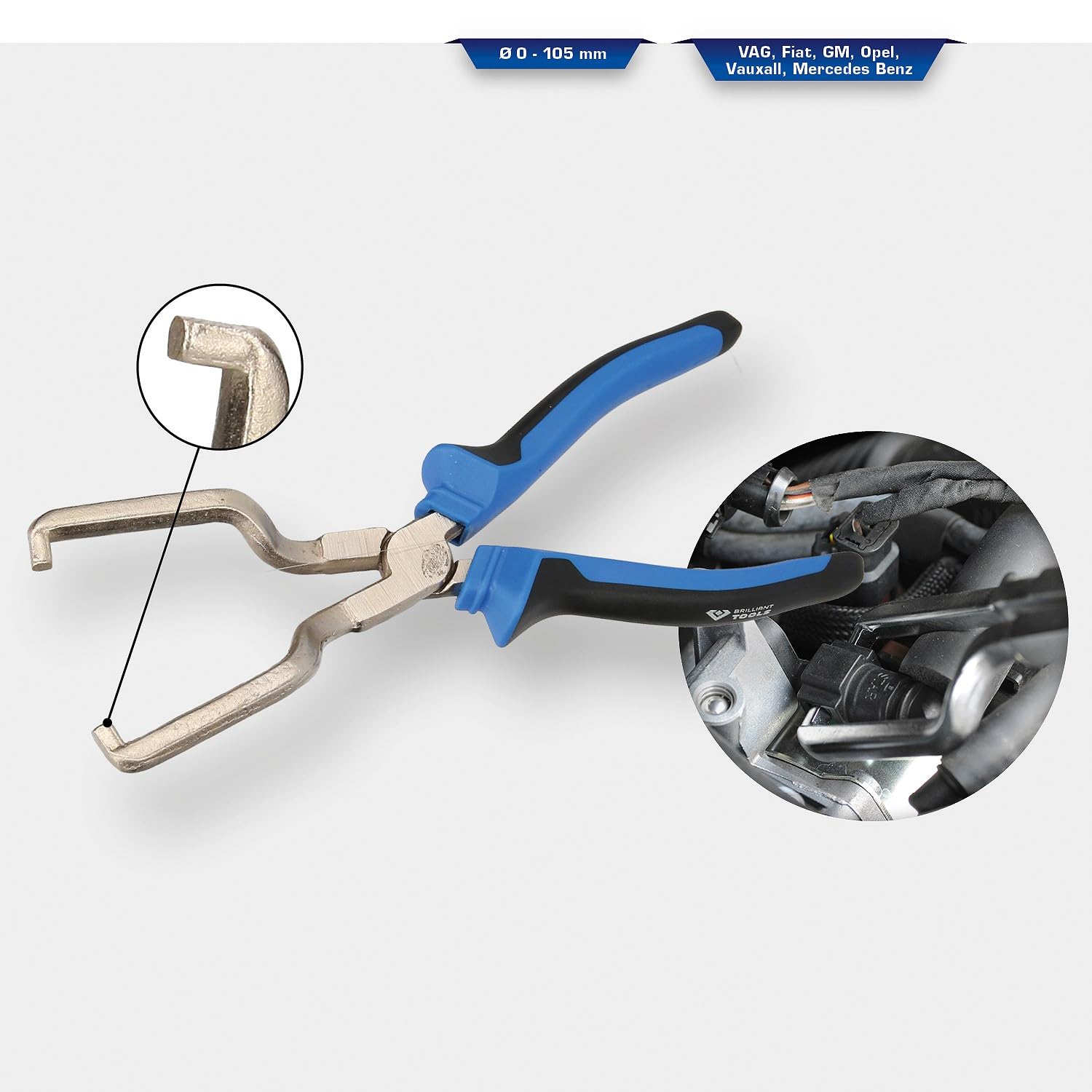 BRILLIANT TOOLS BT536004 Kit sblocco linea del carburante [Powered by KS TOOLS]
