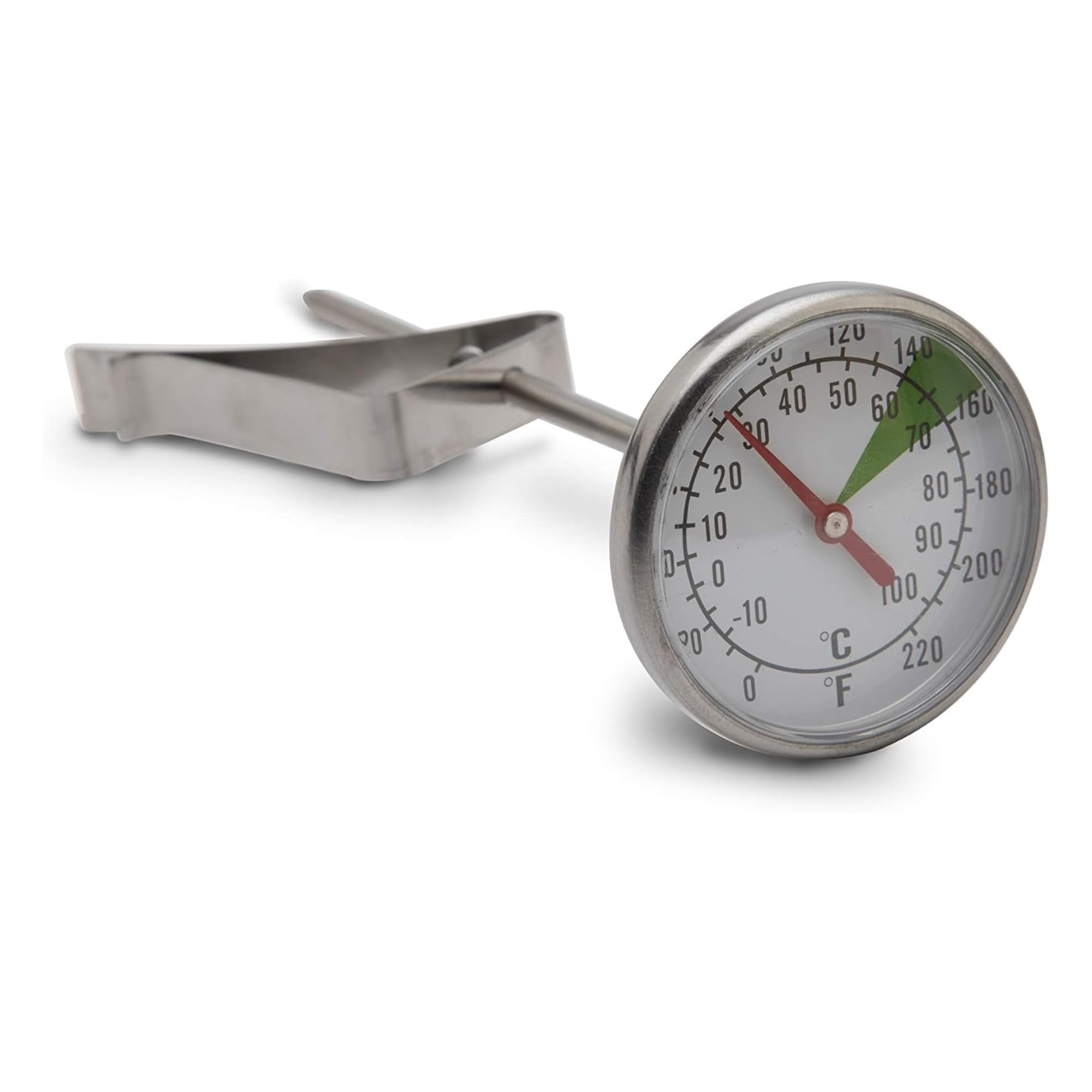LELIT Termómetro de Inmersión - Doble Escala en Celsius & Fahrenheit - PLA3800 - Plata