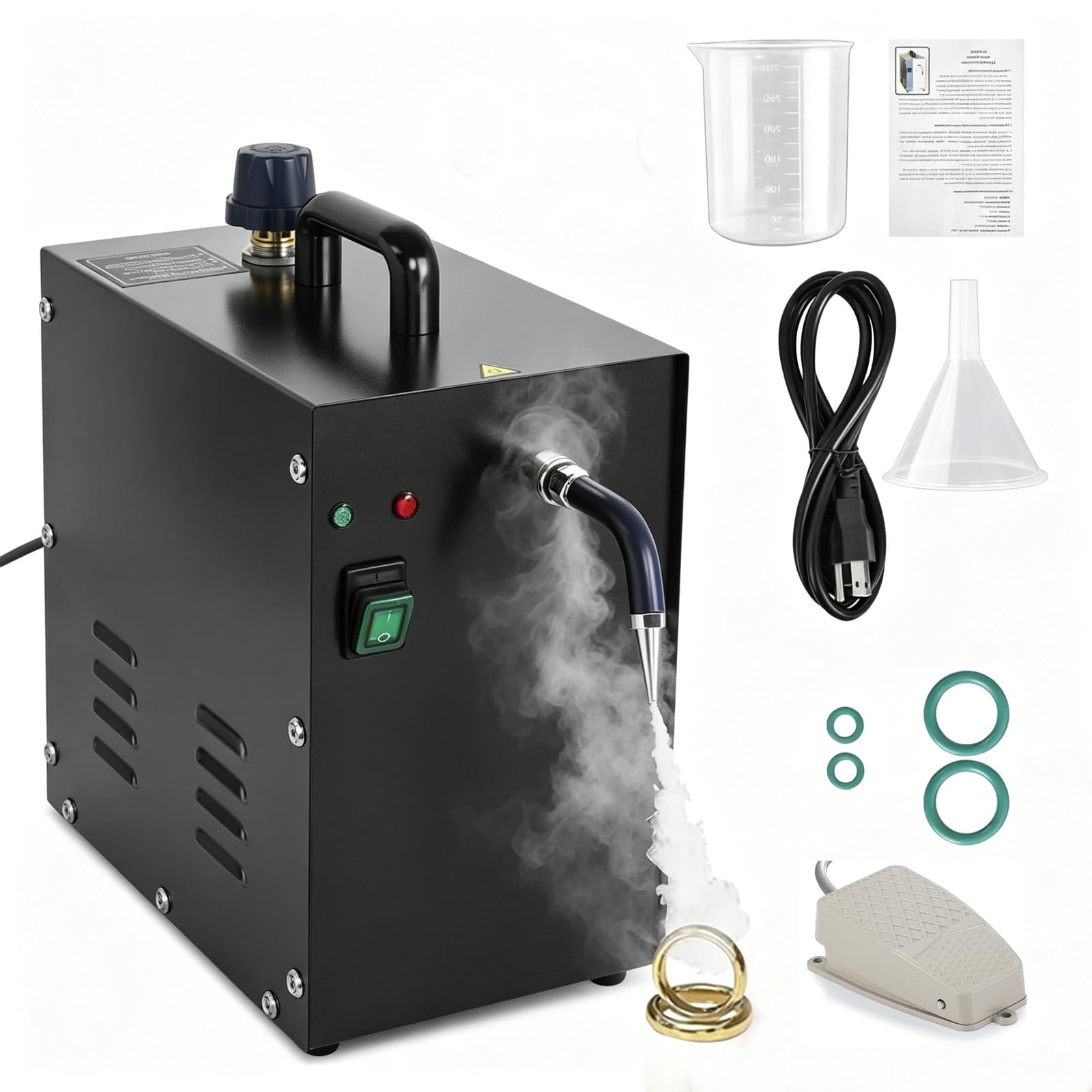 Arandela del Gemas Máquina del Limpieza a Vapor,Limpiador a Vapor del Acero Inoxidable para Joyas para Joyas del Oro Y Plata Equipo del Orfebrería