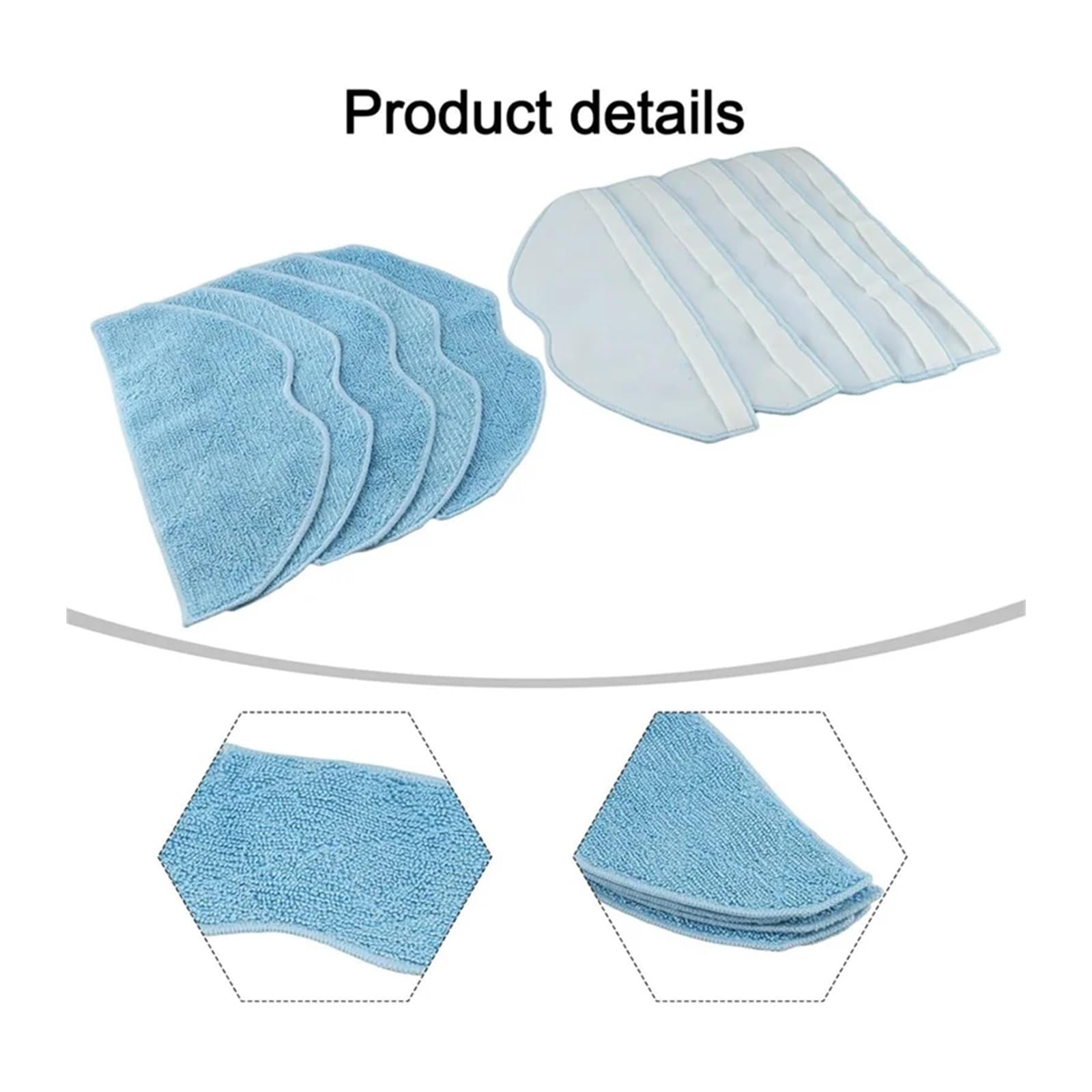 Lot De 10 Lingettes Lavables En Microfibre For Aspirateur EZVIZ, RE4/RE4 Plus/RE5/RE5 Plus