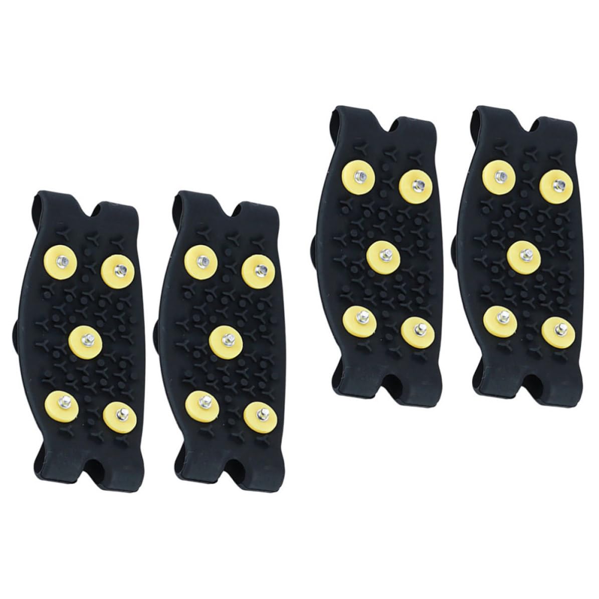 Crampones para Zapatos de Invierno 5 Puntas TPE Antideslizantes, 2 Pares para Senderismo y Jogging, Agarre Superior y Reducción de Caídas