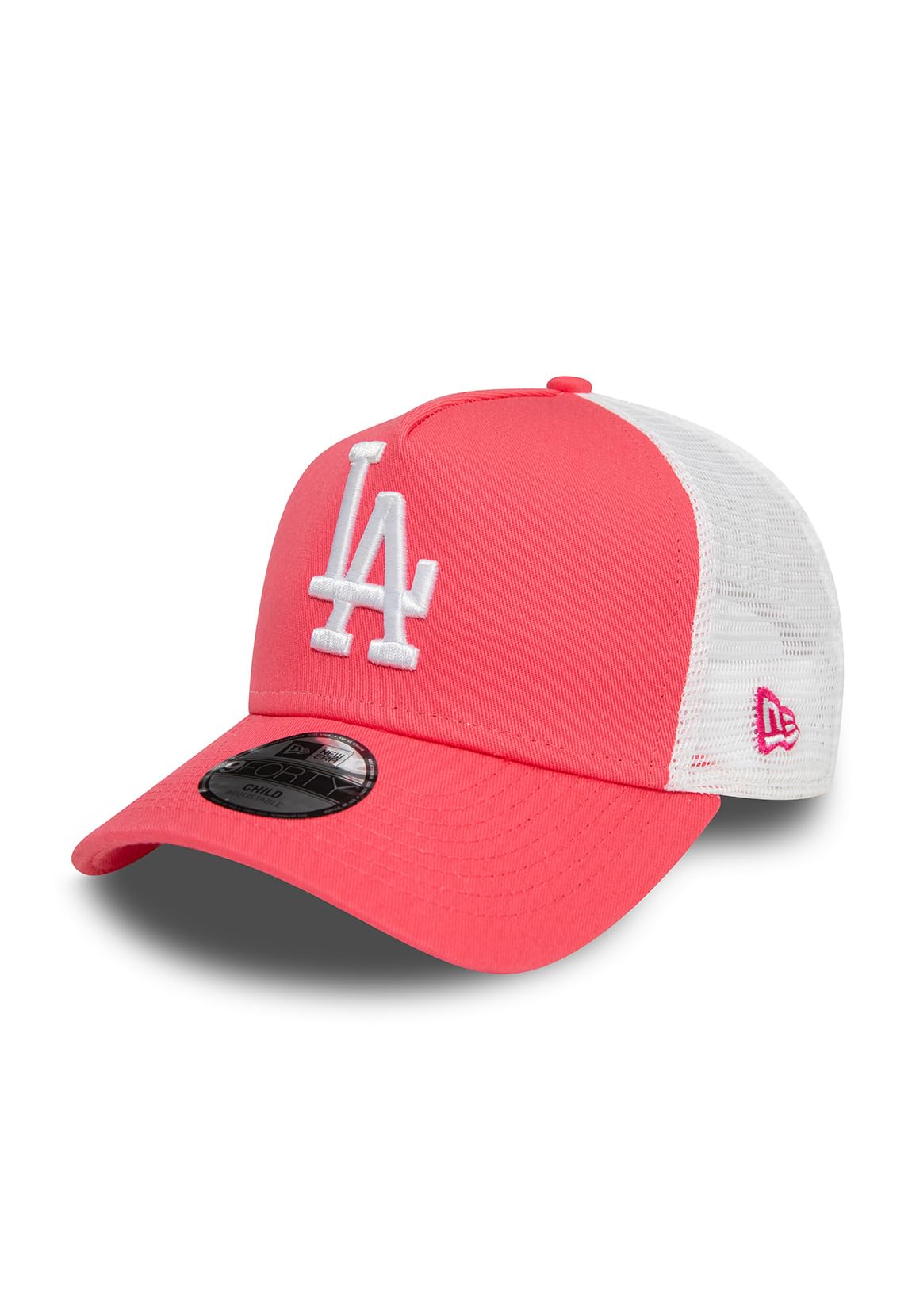 New Era Pink Kids Trucker Cap - Los Angeles Dodgers - Youth