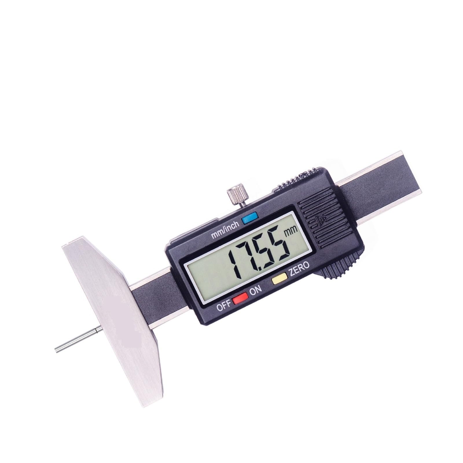 Cyfrowy Miernik Głębokości Bieżnika Opony Suwmiarka Elektroniczny Z Prętowym Przyrządem Do Pomiaru Pomiar Precyzyjny(0-30mm Flat)