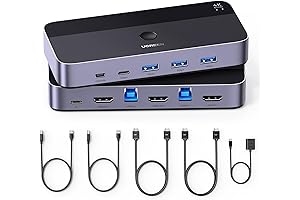 Anker 2-Port KVM Switch USB 3.0 HDMI with 4 USB 3.0 Ports...