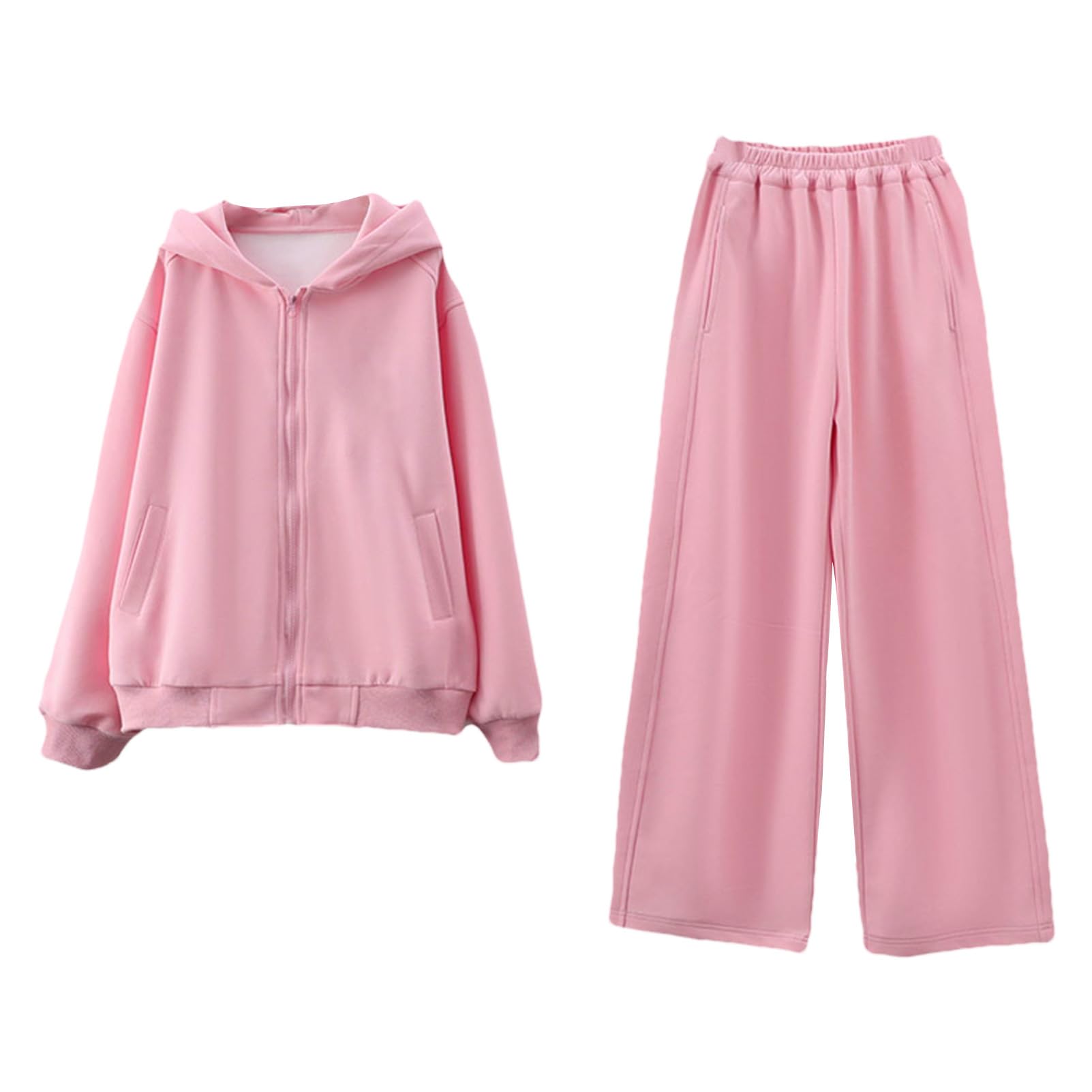 amropi Filles Ensemble de Survêtement Veste à Capuche et Jogging Pantalon 2 pièces Sport Vêtement pour 3-13 Ans