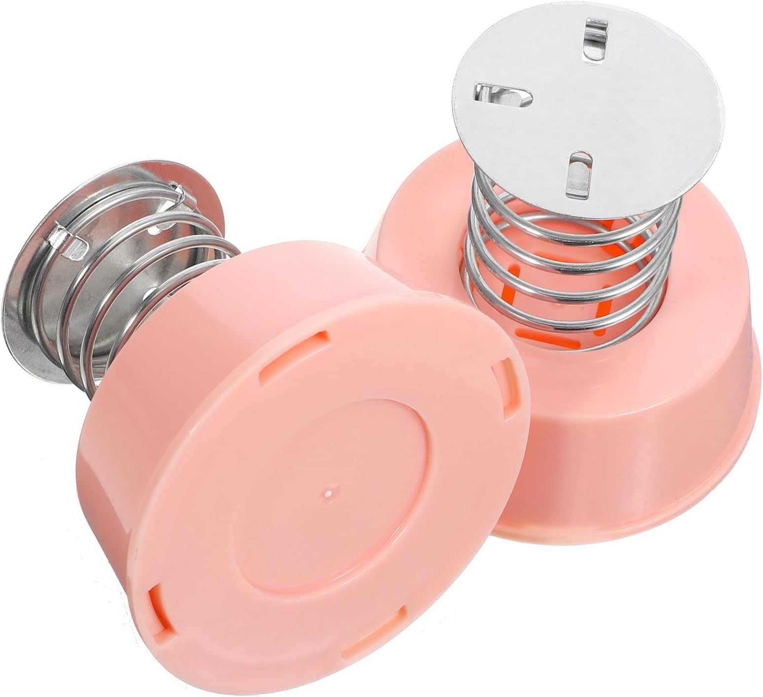 DECHOUS 2Pcs Pink Spring Base Dashboard Doll Mounts for Car and Electric Bike Elastic Shaking Head Swinging Holders Resistant to Wear and Deformation Versatile Car Ornament Accessories