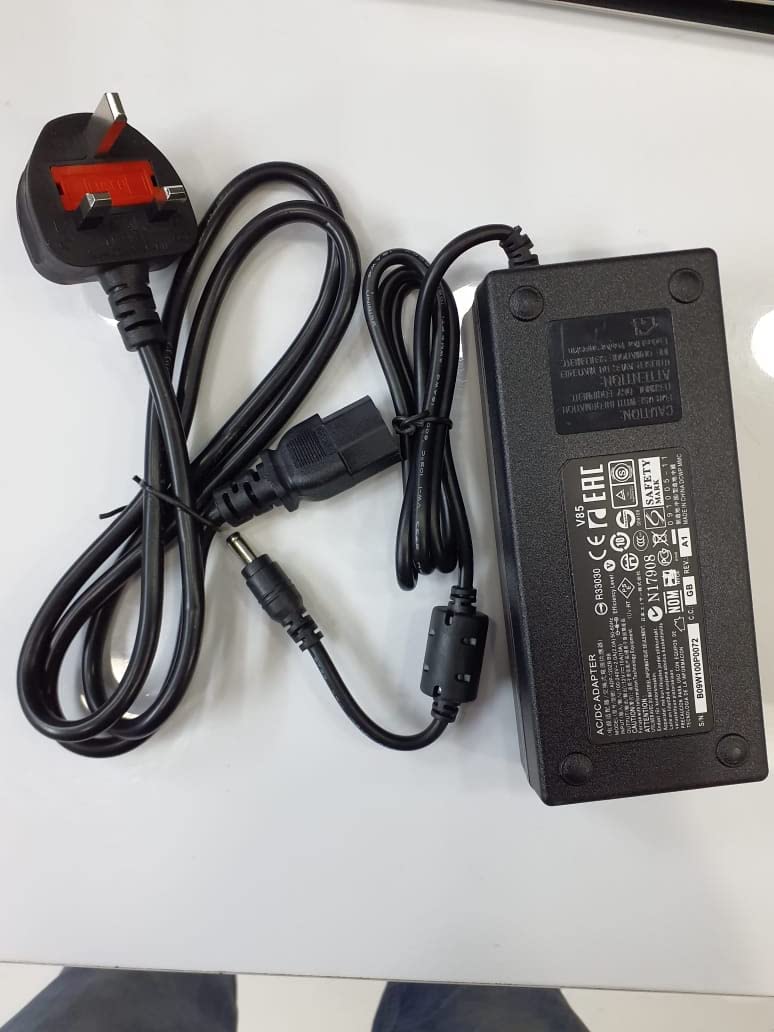 AC to DC Power Supply Adapter, 12V 10A Converter 100V-240V, Power Transformer With 5.5x2.5mm & 5.5x2.1mm Tip, Desktop Regulated Power Adapter