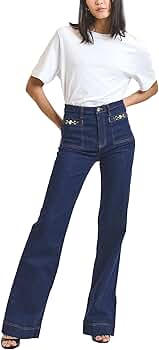 Derek Lam 10 Crosby TALWYN Stretch Denim Jeans with Horsebit