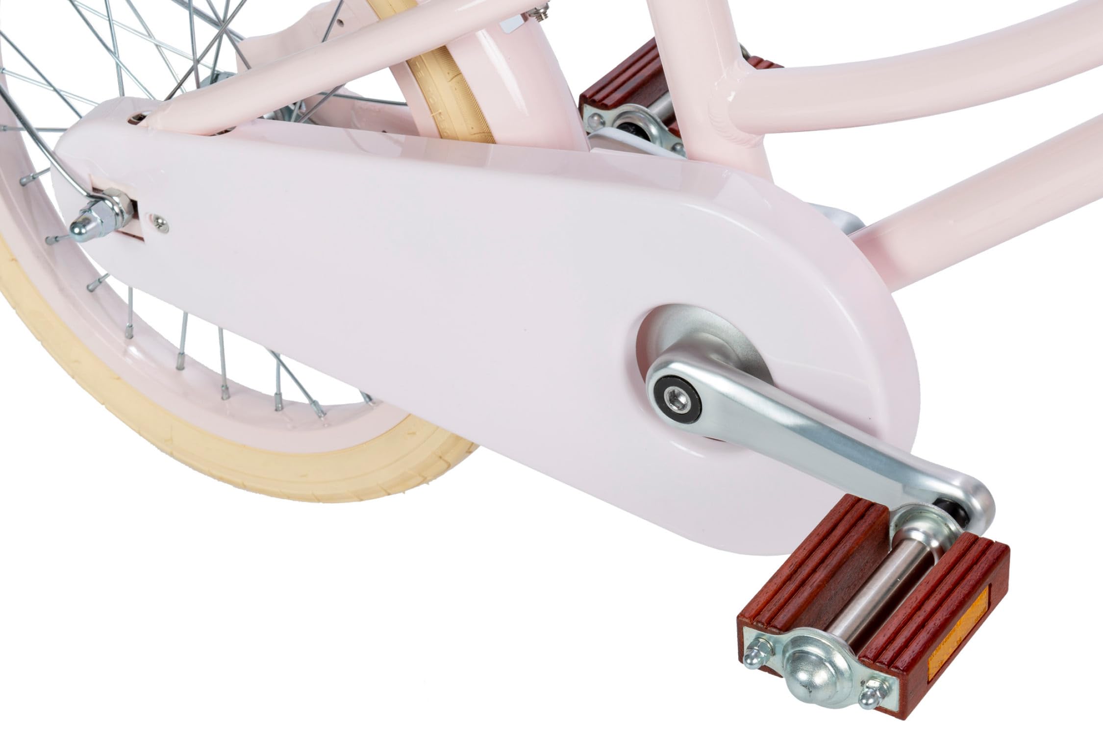 Banwood Bici clásica Crema Acero con Pedales Niños 4-7 Años