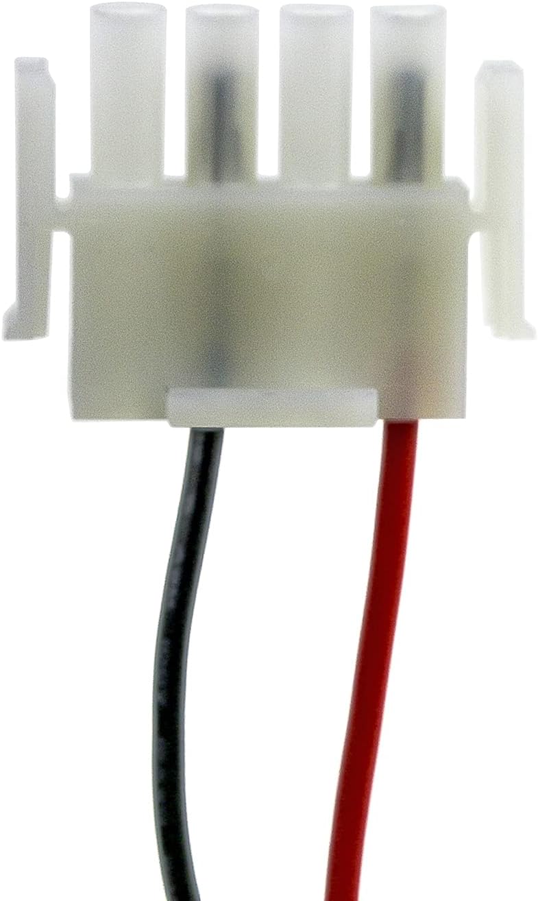 Close-up of the battery connector