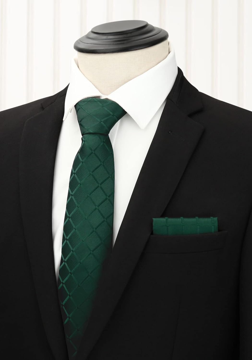 HISDERN Mens Ties Set Collection Tie and Pocket Square Lot 3 Pcs Formal Business Neckties present Box Wedding Necktie - Image 2