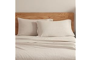 DAPU Luxe 100% Natural Linen Pillowcases (Set of Two)