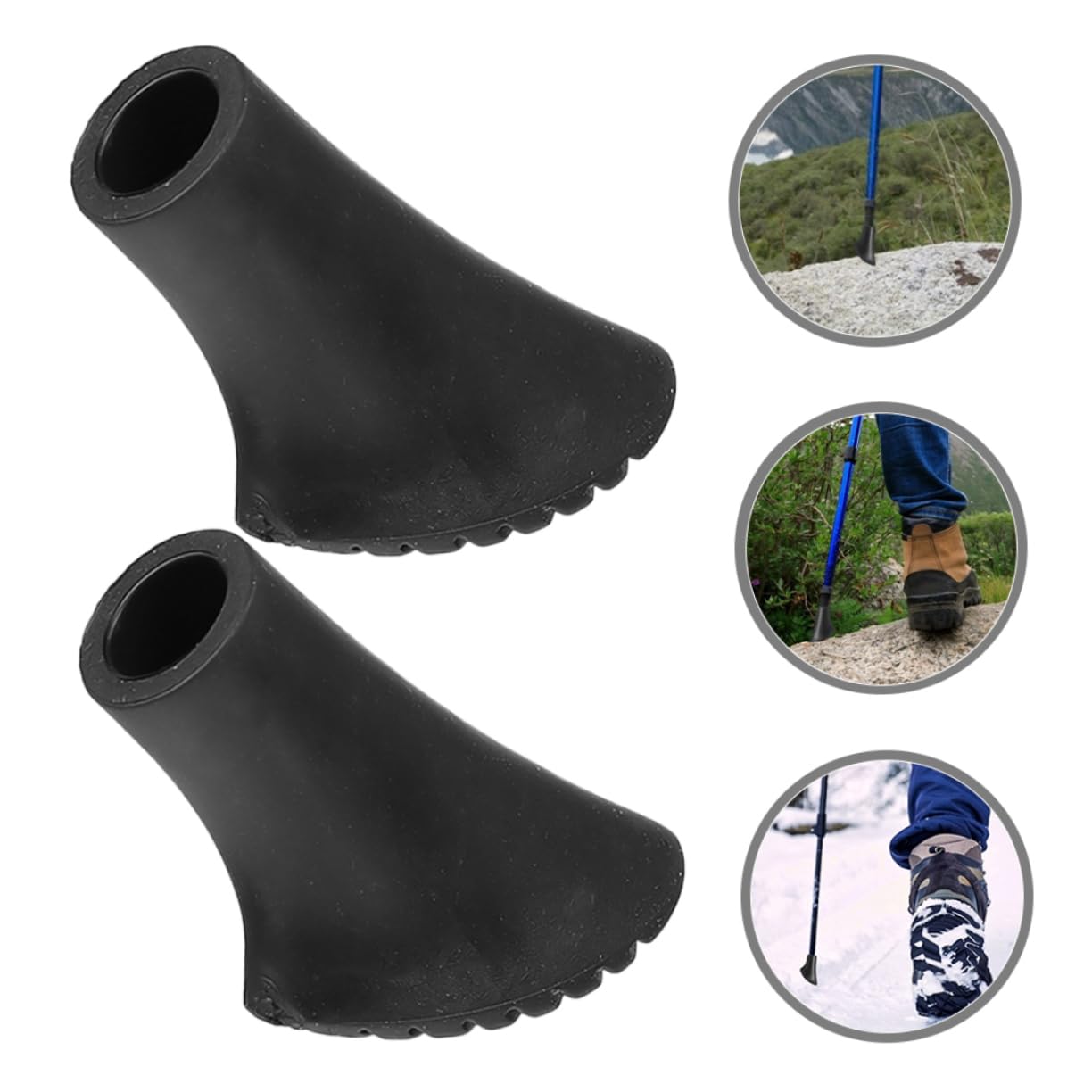 30stücke Trekkingstock Gummipuffer Antirutsch Pads Für Gehhilfen Langlebige Kunststoffstopfen Für Wanderstöcke Und Krücken Idealer Schutz Für Senioren Und