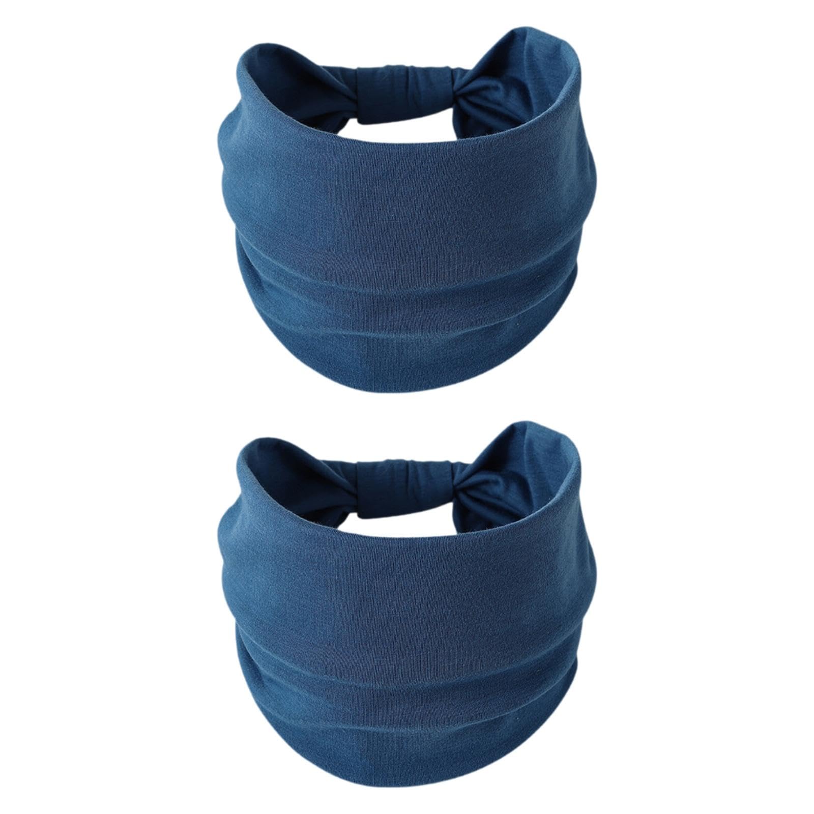 2Pcs Outdoor Headband Comfortable Hair Band Wrap for Running Workout Fitness Blue|Clothing, Shoes & Accessories | Womens Accessories | Hair Accessories|2 Sweatbands-image-7