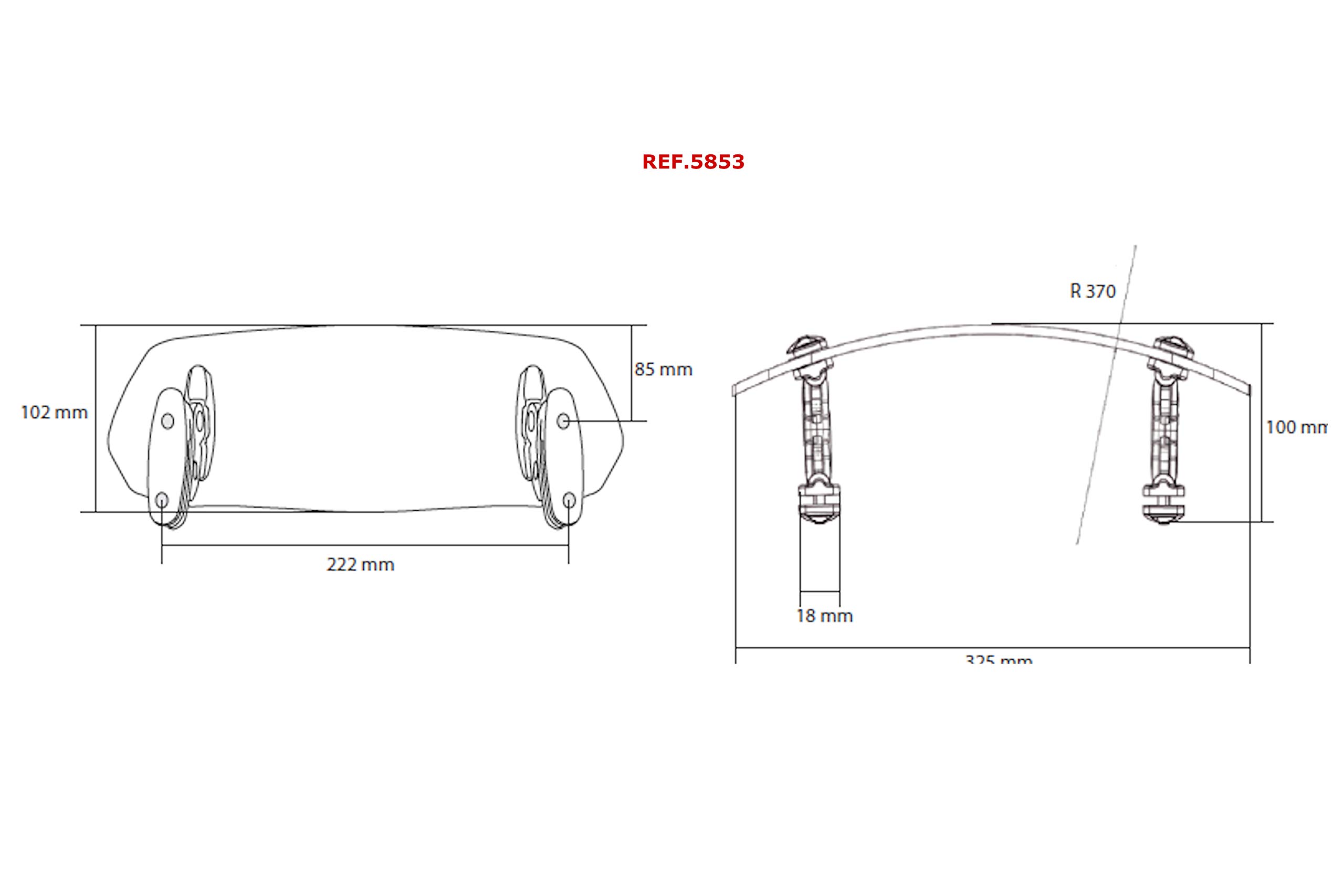 Puig 5853W Visière Multiréglable Avec Vis usage spécifique, Transparent