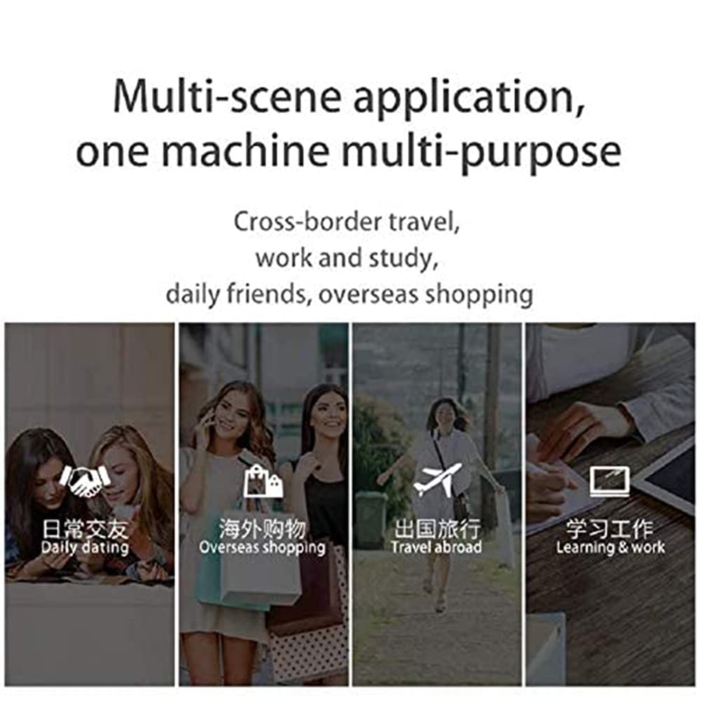 Traducteur vocal instantané bidirectionnel prenant en charge 42 langues avec traduction par caméra for voyager à l'étranger, apprendre le shopping, chat d'affaires, shopping nécessaire, cade