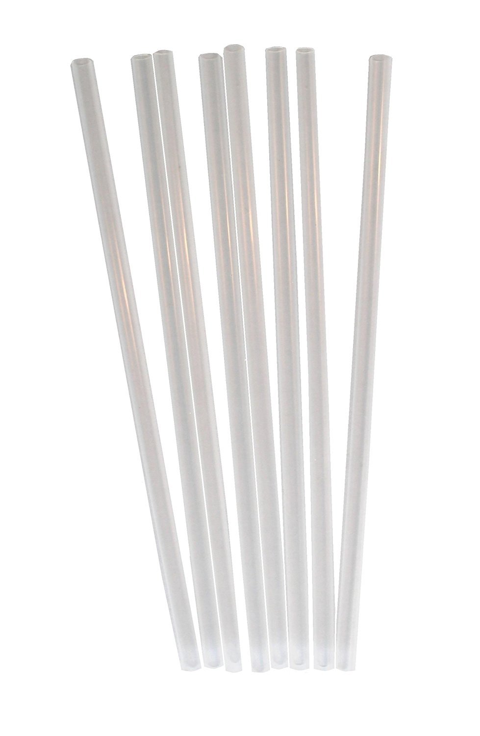 Daxwell Slim Plastic Milk Straws, Individually Wrapped, White, 5.75" x 3.7 mm, C10001366 (12,000; 24 Boxes of 500)
