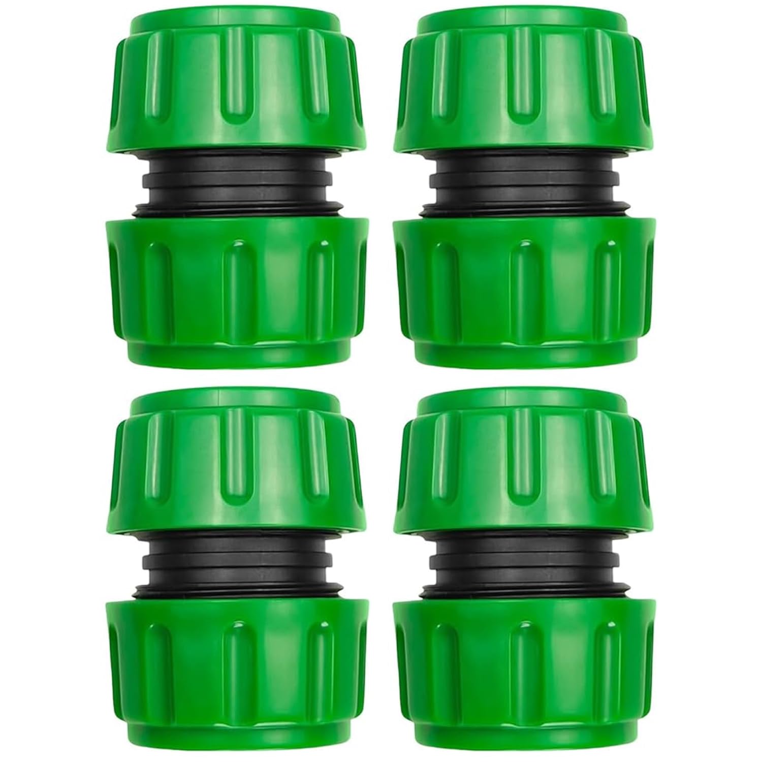 4 Pcs Hose Pipe Connector Extender,1/2 inch Hose Connector,Outdoor Tap Garden Hosepipe Connectors,Hose-Repair Garden Hoses Extension,for Join 1/2 inch Hoses Pipe Quick Repair Connection(Green)