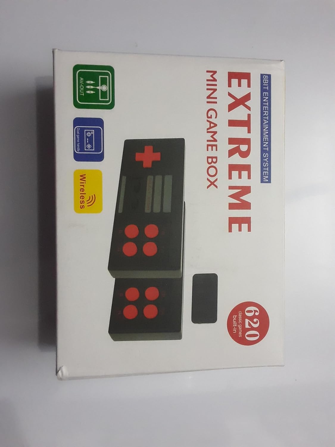 EUPHORIA Extreme Plug and Play Mini Game Box (8 bit Retro Built-in Games) for up to 2 Players