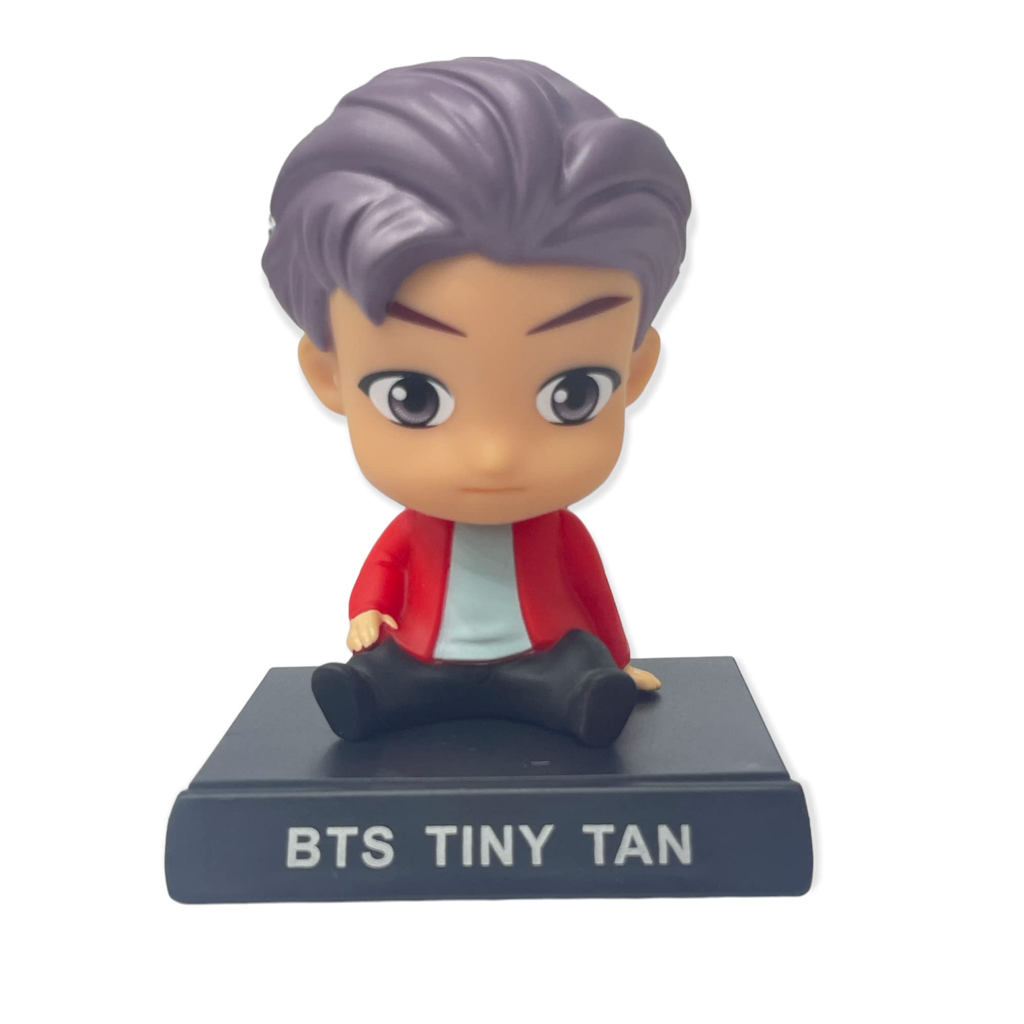 AUGEN Super Hero BTS RM Action Figure Limited Edition Bobblehead with Mobile Holder for Car Dashboard, Office Desk & Study Table (Pack of 1)