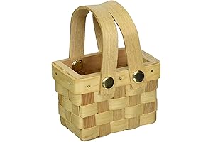 Weddingstar Miniature Woven Picnic Basket Favor - Set of 6