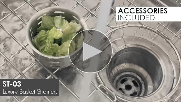 Stylish 33 x 18 Inch Undermount Kitchen Sink 16G Stainless