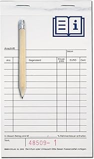 POKORNYS Kassenblöcke 20x Quittungsblock